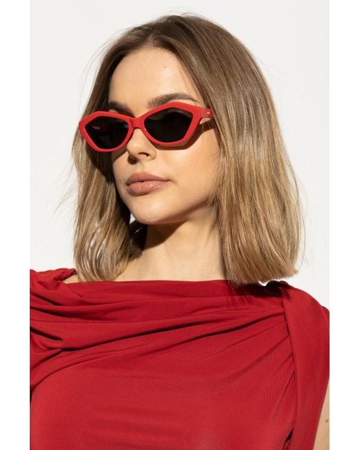 Jacquemus White Logo Sunglasses