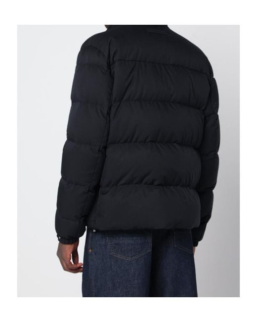 Zegna Black Zip-Up Down Jacket for men