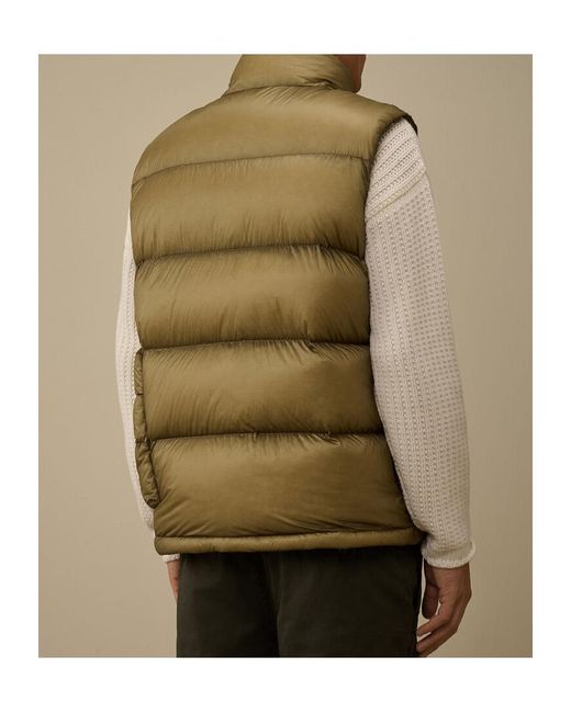 C P Company Green D.D. Shell Down Gilet for men