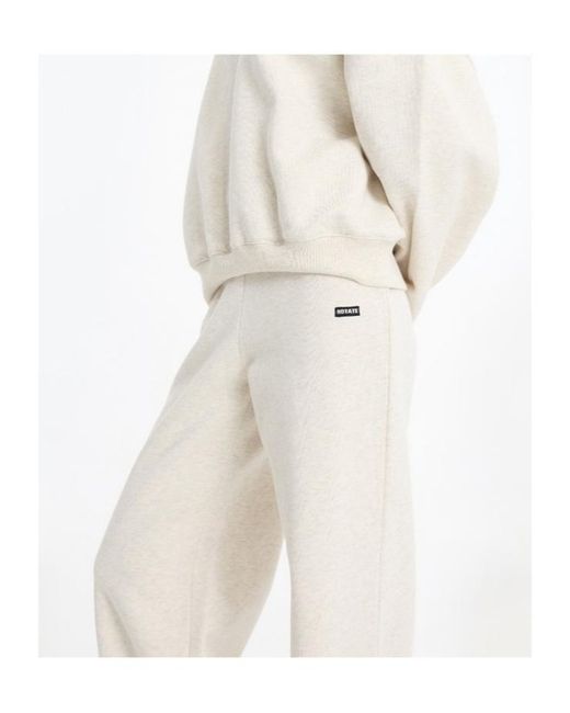 ROTATE BIRGER CHRISTENSEN White Wide-Leg Fleece Pants