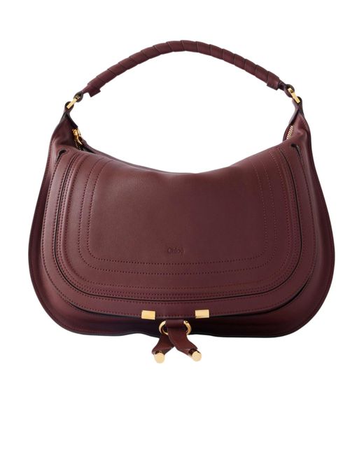 Chloé Purple Marcie Shoulder Bag