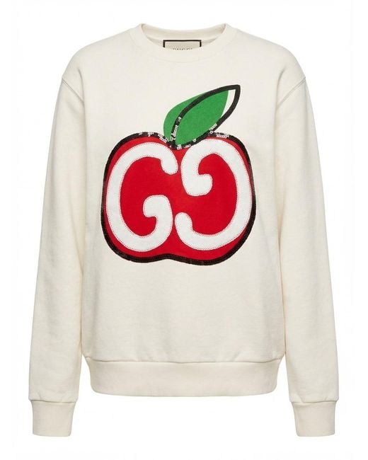 Gucci Pink Gg Apple Sweatshirt