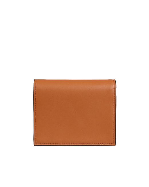 Etro Brown Logo Plaque Bi-Fold Wallet