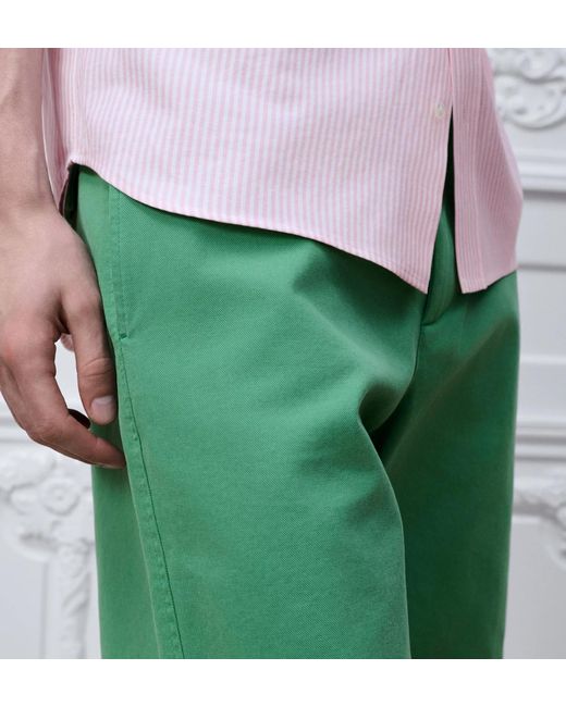 Dior Green Iviera Chino Shorts for men