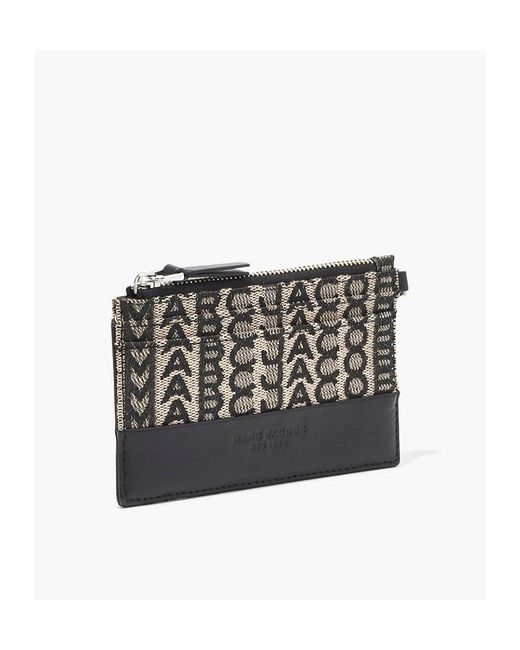 Marc Jacobs White The Monogram Zip-Up Wallet