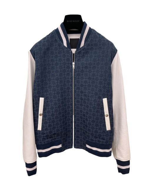 Givenchy Blue Bomber Jackets for men
