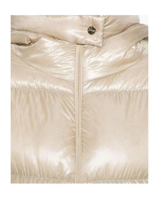 Herno Natural Hooded Quilted Down Jacket