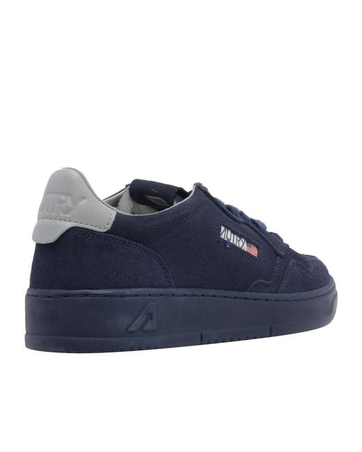 Autry Blue Lace-Up Sneakers for men