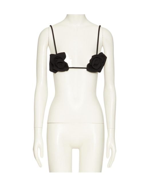 Valentino White Sleeveless Bra