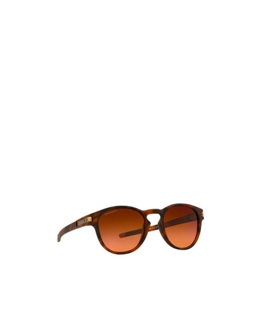 Oakley Brown Latch Round Frame Sunglasses for men