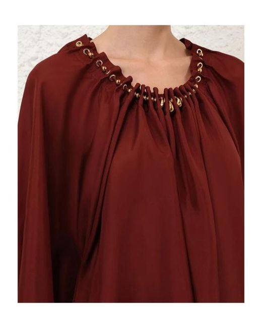 Zimmermann Aster Gathered Bead Blouse