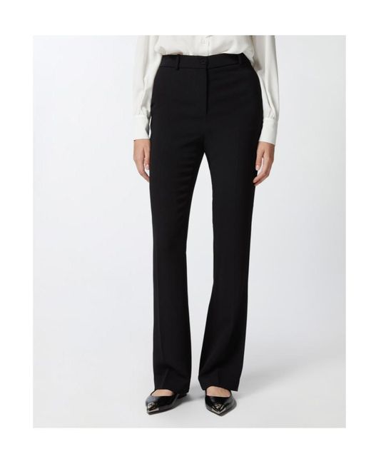 Pinko Black Technical Cady Flared Pants