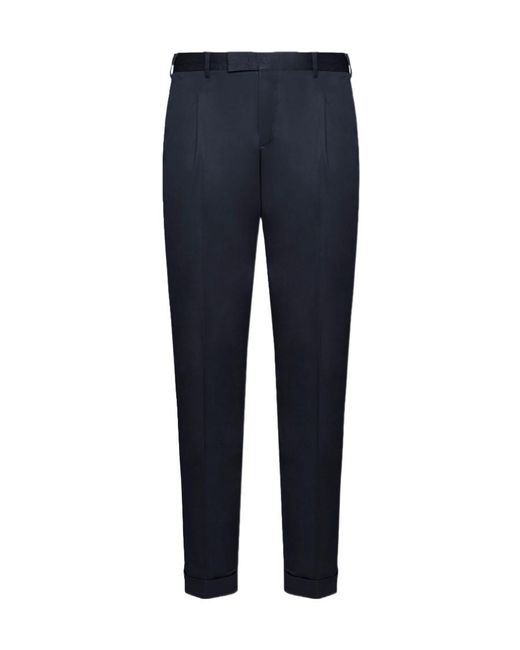 Pt Pantaloni Blue Slim-Cut Trousers for men