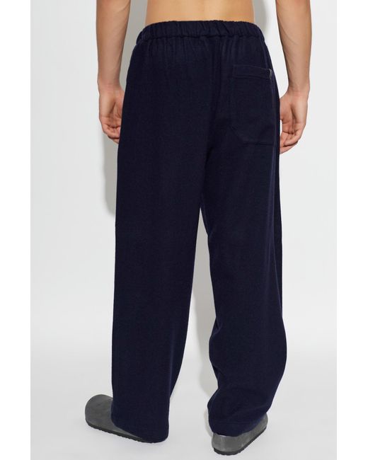 DARKPARK Blue Drawstring Casual Pants for men