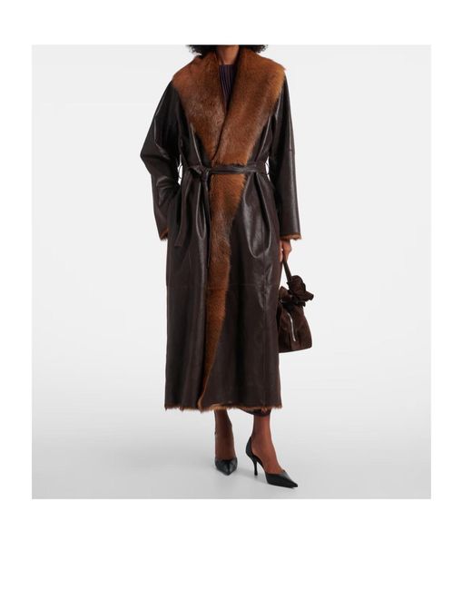 Magda Butrym Brown Long-Sleeved Coat