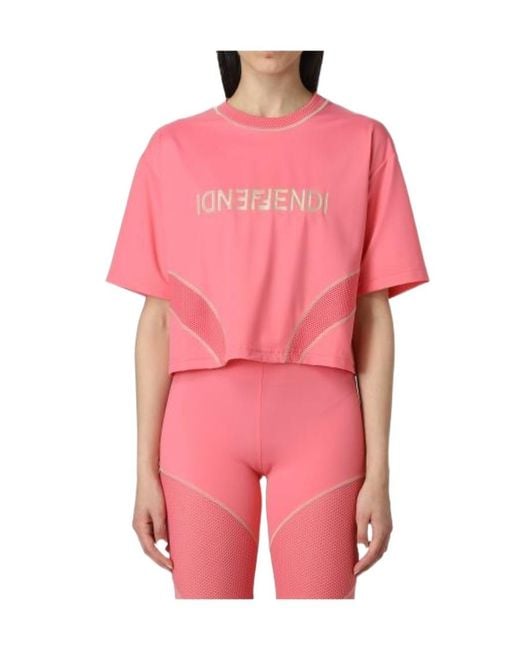 Fendi Pink Short T-Shirt