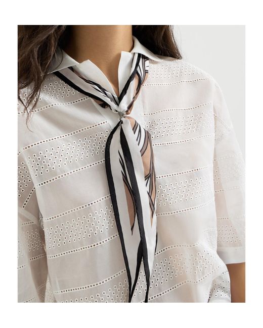 Brunello Cucinelli Pink Cacao Leaves Print Silk Foulard