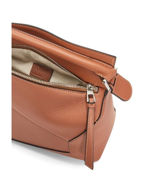 Loewe Brown Puzzle Small Shoulder Bag