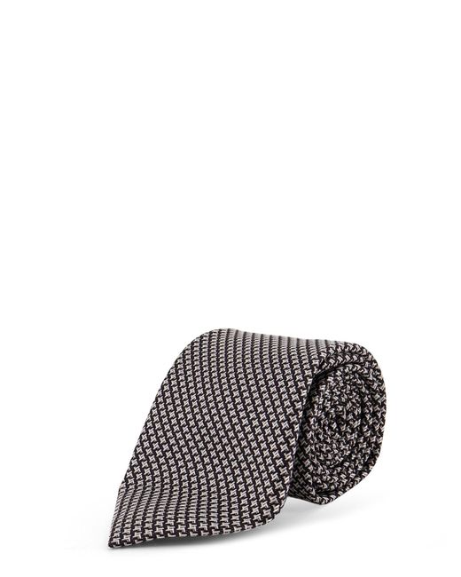 Tom Ford White Micro Pattern Tie for men