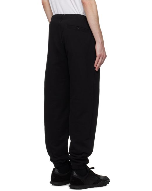 Moncler Black Logo Patch Drawstring Sweatpants for men