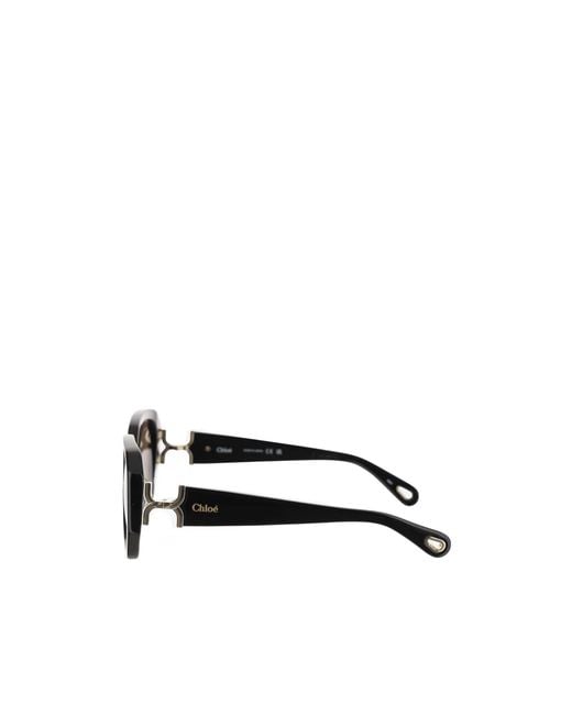 Chloé Multicolor Chloé Eyewear Geometric Frame Sunglasses