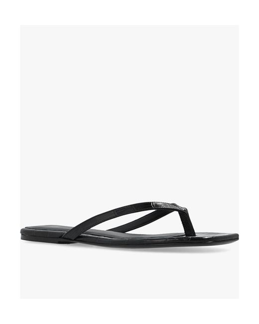 Totême White Square-Toe Flip-Flops