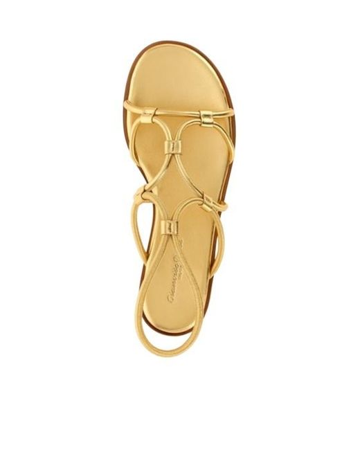 Gianvito Rossi Metallic Ankle-Strap Sandals