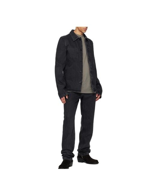 Rier Blue Pocket Denim Jacket for men