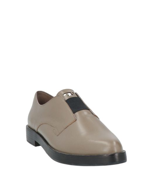 Tory Burch Brown Shiny Loafers