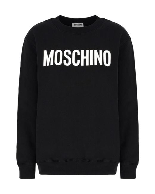 Moschino Black Logo-Print Sweatshirt
