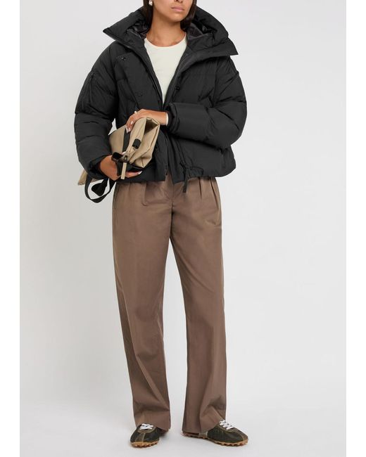Canada Goose Black Chilliwack Quilted Hooded Nylon Jacket