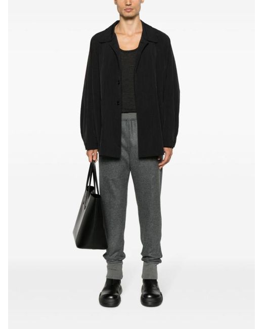 Jil Sander Black Tapered Track Pants for men