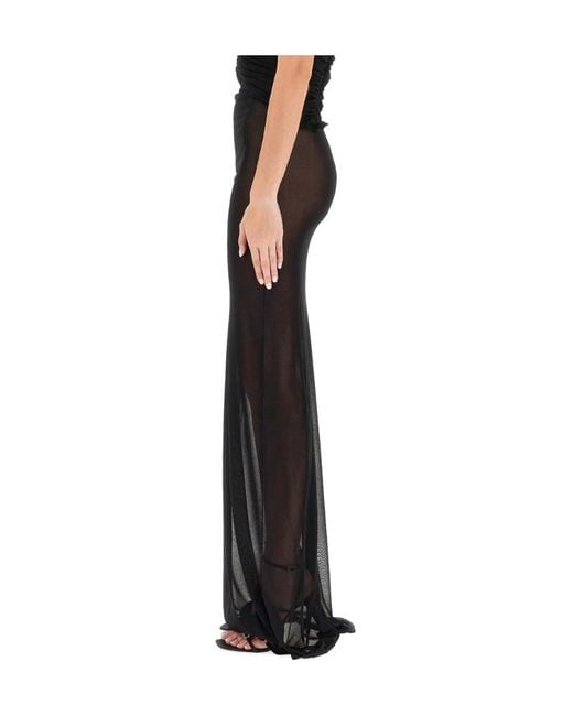 Saint Laurent Black Strapless Maxi Dress