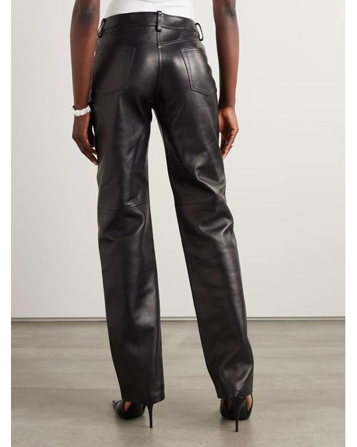 Magda Butrym Black Straight-Leg Pants