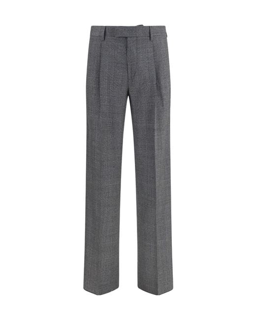 Lardini Gray Straight-Leg Trousers for men
