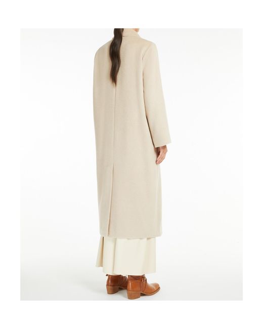 Weekend by Maxmara Natural Double-Breasted Wool Coat