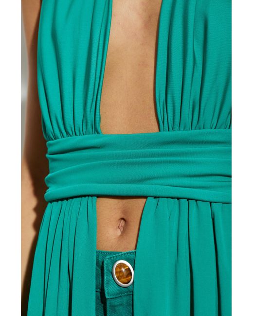 Christopher Esber Green Halter Top