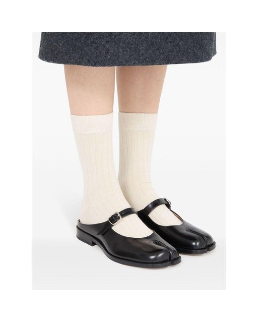 Maison Margiela Brown Tabi City Mary-Jane Mules