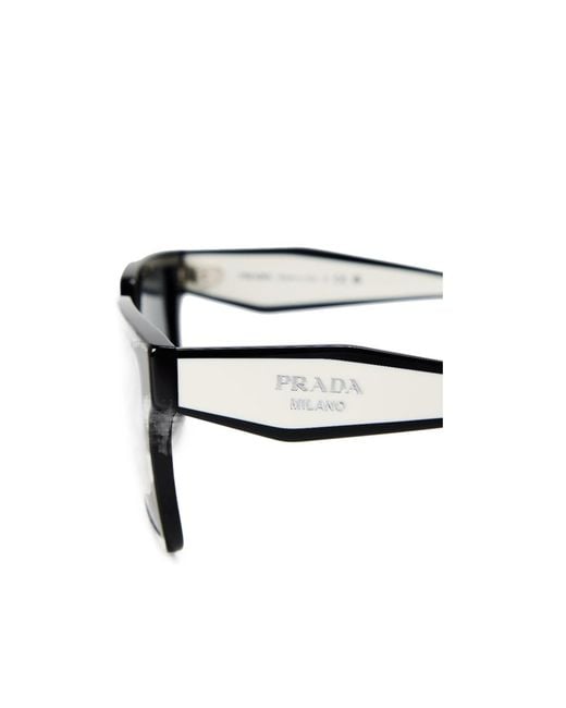 Prada White Square Sunglasses