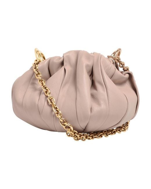 Chloé Natural Chloé Plissé Clutch Bag