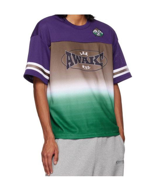 Awake Couture Blue Les Football T-Shirt for men