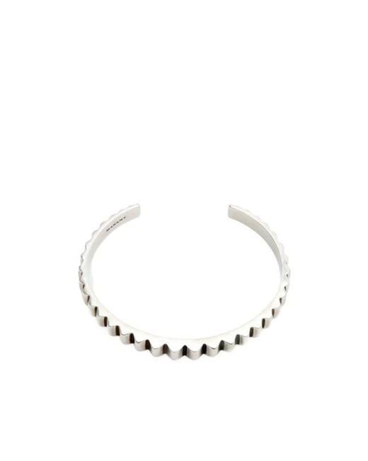 Isabel Marant White Leny Bracelet for men