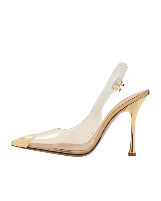 Gianvito Rossi White 85Mm Diana Heeled Pumps