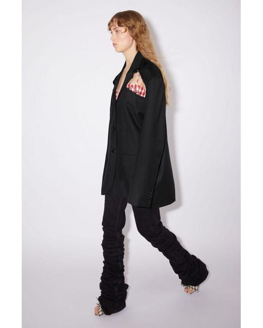 Acne Black Deconstructed Jacket