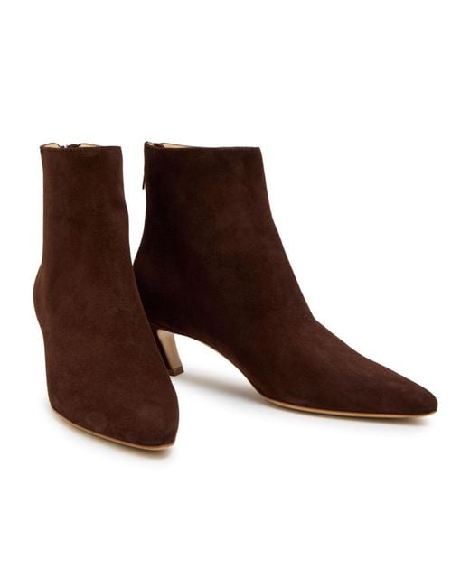 Gabriela Hearst Brown Suede Ankle Boots