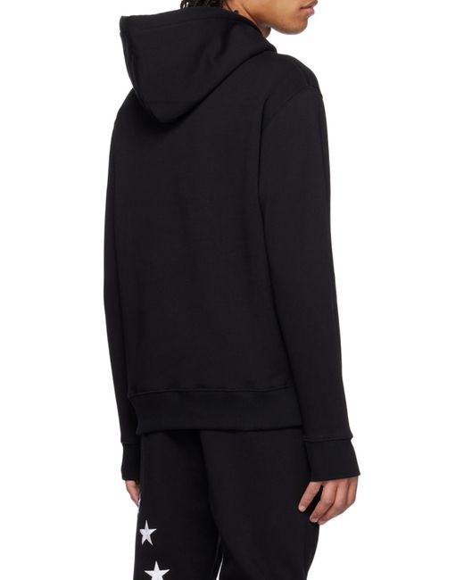 Etudes Studio Black Logo Embroidered Drawstring Hoodie for men