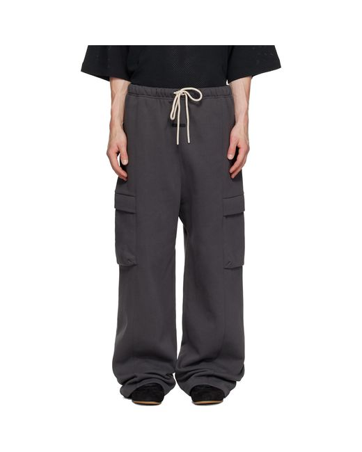 Fear Of God Gray Fleece Cargo Field Pant for men