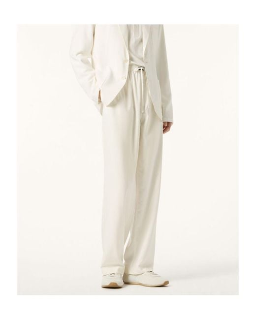Loro Piana White Joyce Trousers for men