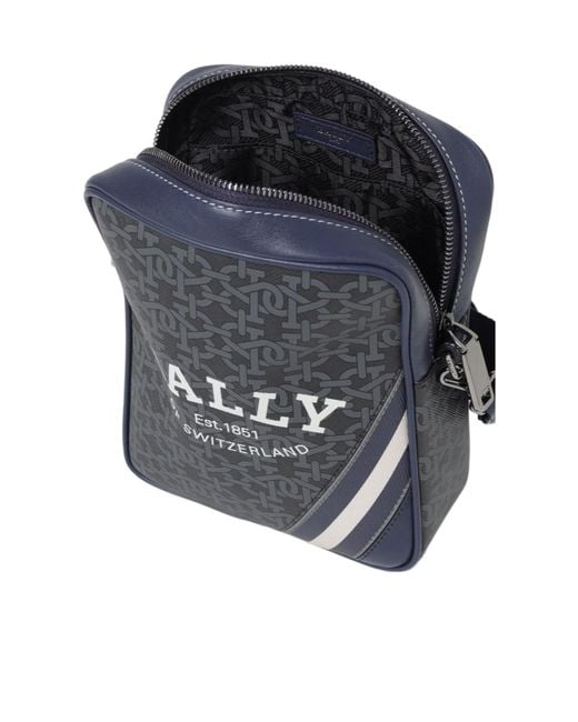 Bally Gray Square Cross-Body Bag for men