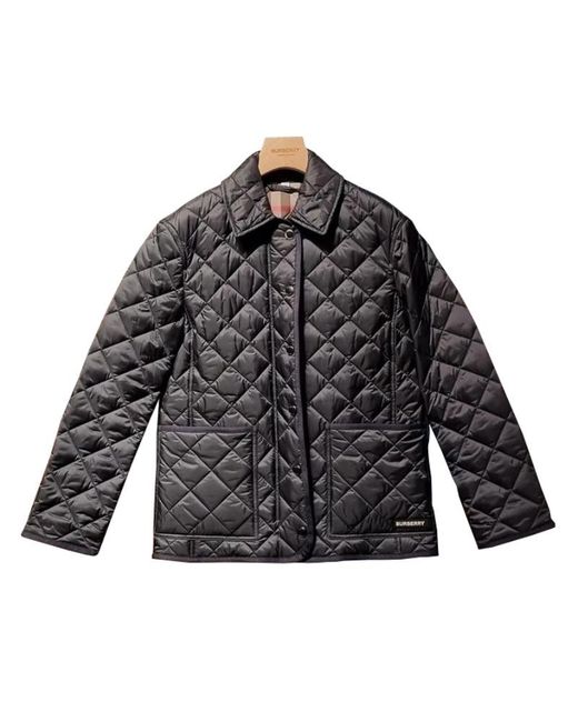 Burberry Black Quilted Barn Jacket